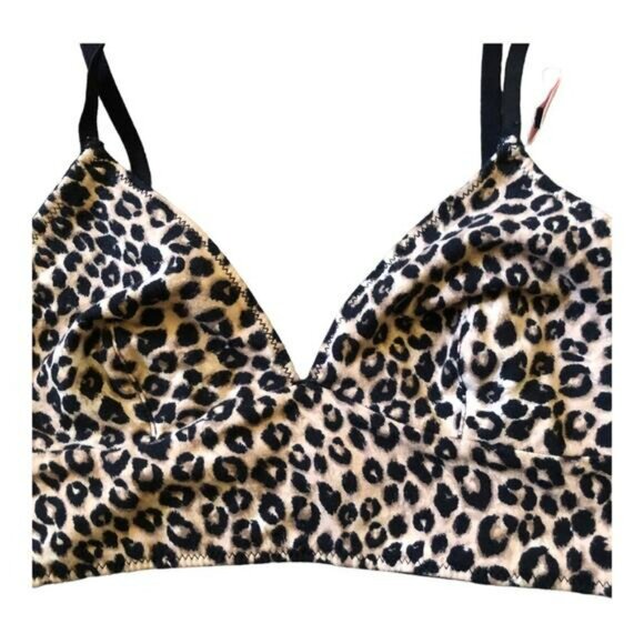 Forever 21 Flattering Comfortable Animal Print Adjustable Straps Bralette Small - Picture 6 of 10